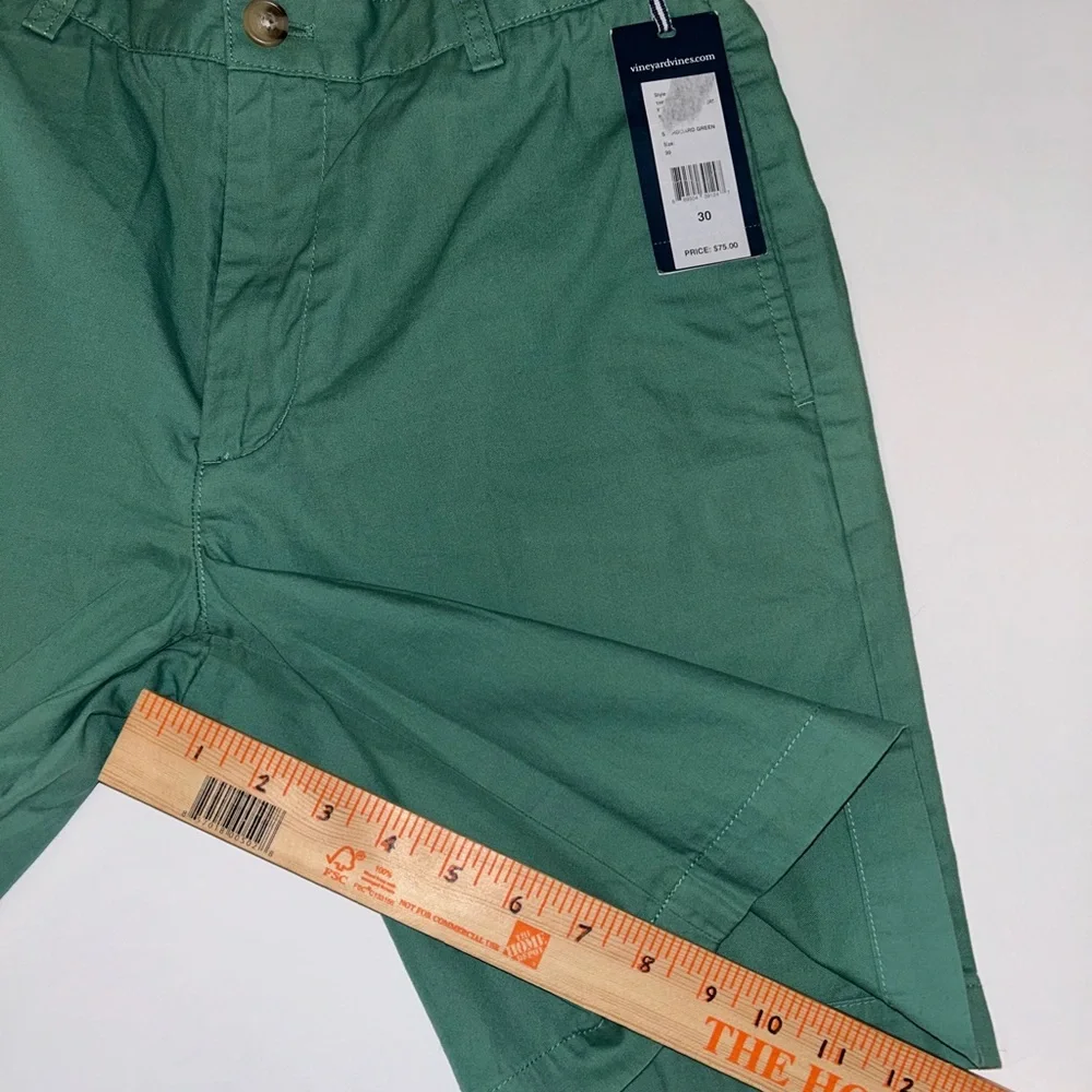 NWT Vineyard Vines Club Short men’s flat front 9” chino‎ shorts, green size 30 - Picture 6 of 9